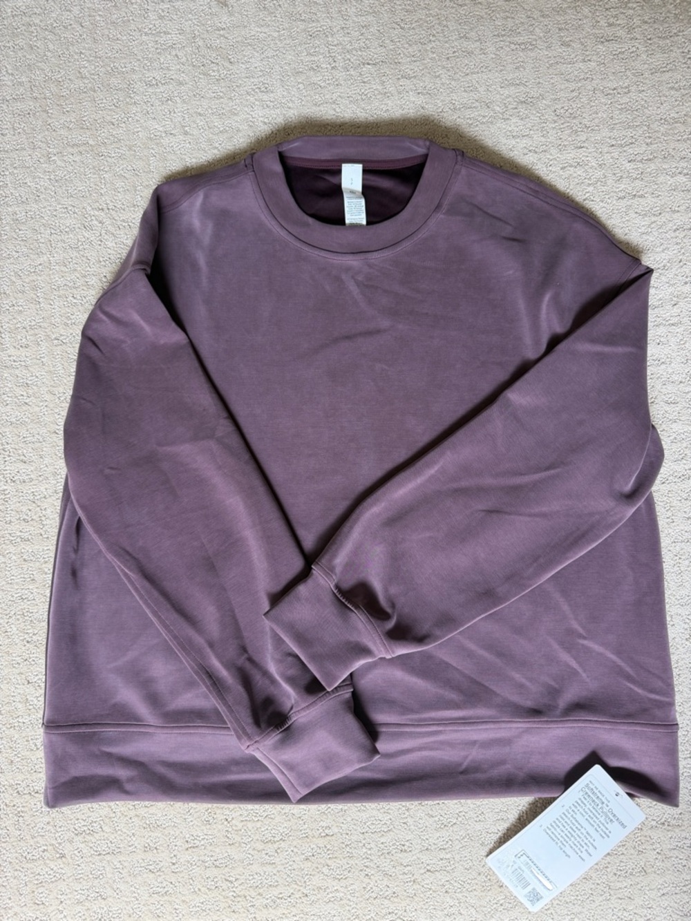 Softstreme Crewneck Oversized Pullover - Goodnight Plum size S